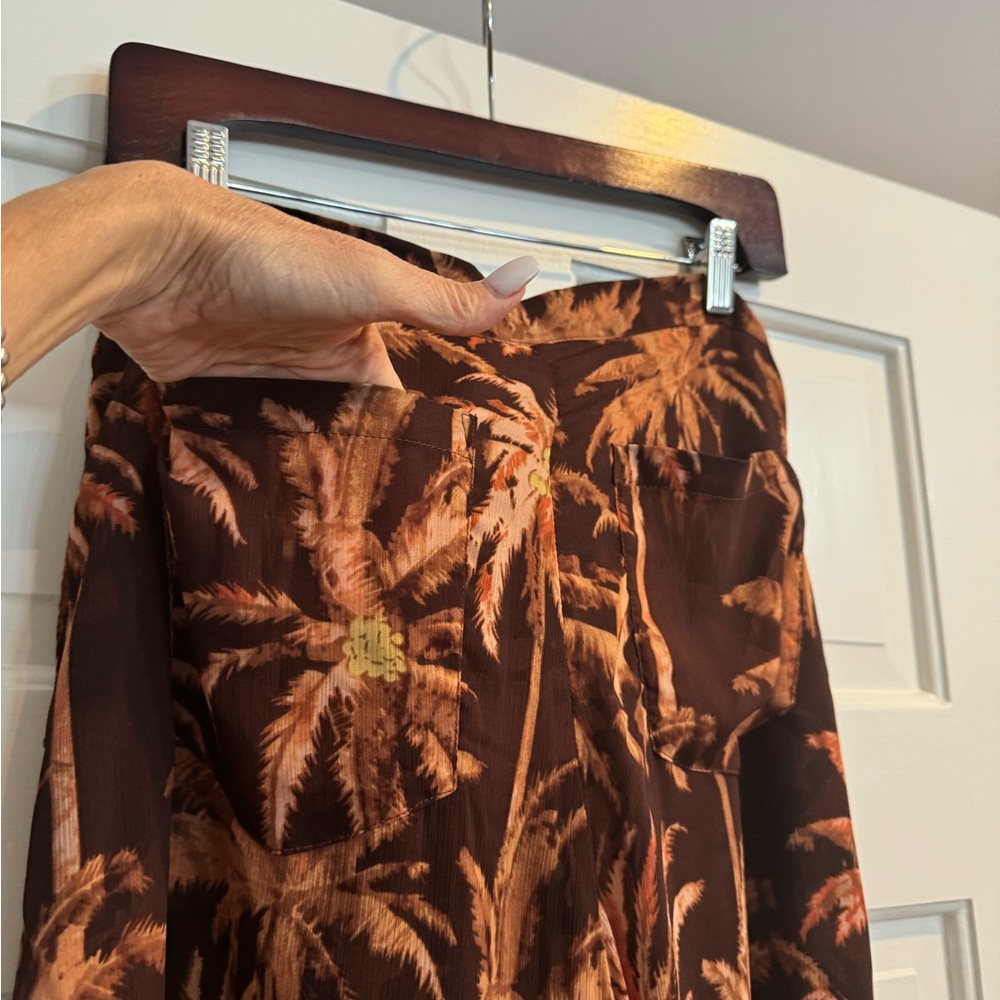 Scotch & Soda Tropical Print Wide Leg Pants - Picture 6 of 9
